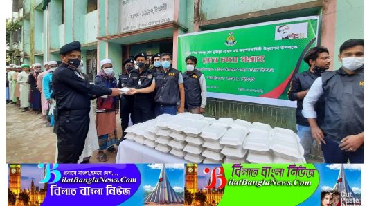সুনামগঞ্জে ১০০ জন এতিম শিক্ষার্থীকে খাবার দিল র‍্যাব