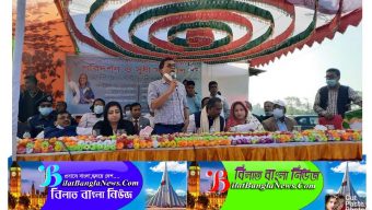 বাস্তবায়িত আটগাঁও গুচ্ছগ্রাম পরিদর্শন ও সুধী সমাবেশে পানি সম্পদ উপ মন্ত্রী