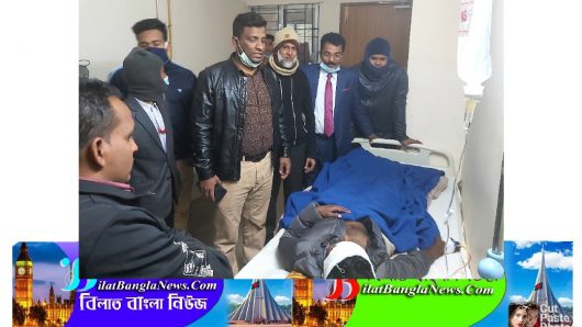 তাহিরপুরে সন্ত্রাসীদের হামলায় আহত সাংবাদিকের শয্যা পাশে অতিরিক্ত পুলিশ সুপার,উপজেলা চেয়ারম্যান ও সাংবাদিক বৃন্দ