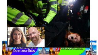 পুলিশ অফিসারের হাতে নারী খুনের ঘটনায় বিক্ষোভে উত্তাল লন্ডন:পুলিশের হানা