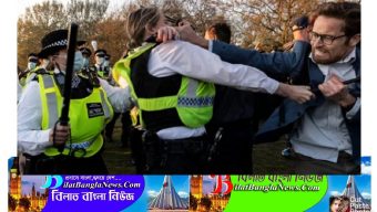 লন্ডনে লকডাউন বিরোধী ব্যাপক বিক্ষোভে পুলিশের সাথে সংঘর্ষ,গ্রেফতার ৫