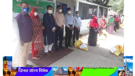 সুনামগঞ্জ সদর উপজেলা পরিষদ পুষ্টি খাবার বিতরণ করেছে