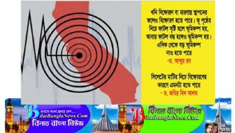 সিলেটে ২৪ ঘন্টায় ৮ বার ভূমিকম্প নিয়ে নানা প্রশ্ন:ভূ-অভ্যন্তরে বিষ্ফোরণের শংকা বিশেষজ্ঞদের