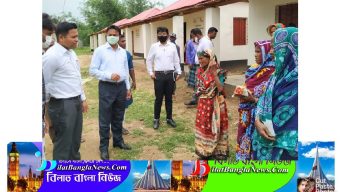 তাহিরপুরে ভূমিহীন ও গৃহহীনদের ঘর পরিদর্শন করেছেন সুনামগঞ্জের জেলা প্রশাসক