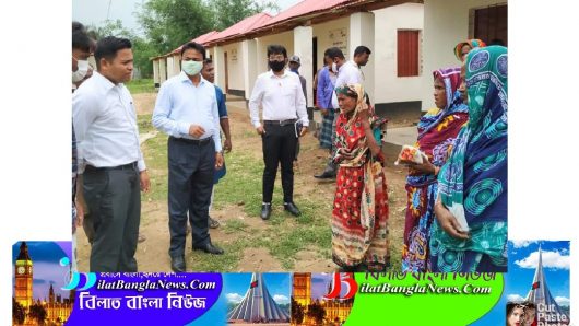 তাহিরপুরে ভূমিহীন ও গৃহহীনদের ঘর পরিদর্শন করেছেন সুনামগঞ্জের জেলা প্রশাসক