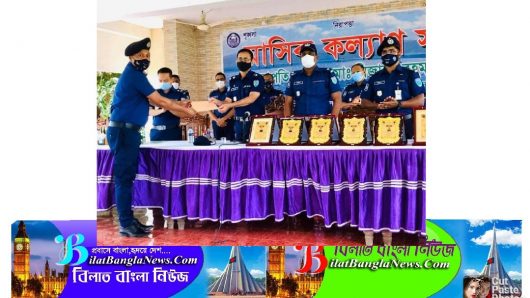 ছাতক থানার সেকেন্ড অফিসার এসআই হাবিবুর রহমান পুরস্কৃত