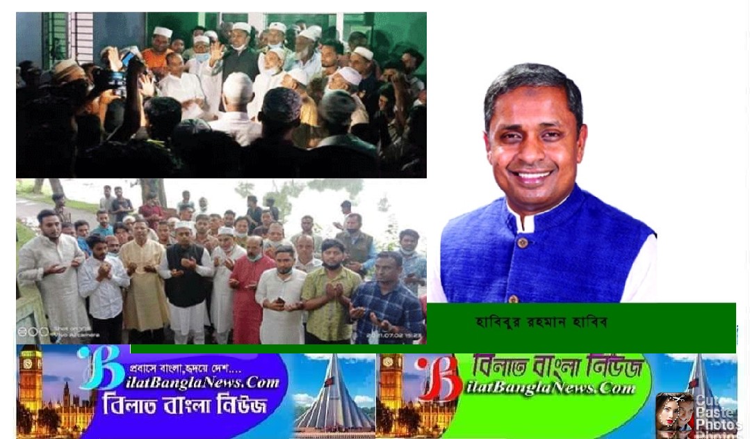 সিলেট-৩ আসনে করোনা ও নির্বাচনী আচরণবিধি  অমান্য করে আ’লীগের প্রার্থী হাবিবের প্রচারণা
