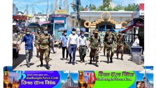 ছাতকে লকডাউন কার্যকরে অব্যাহত ভ্রাম্যমাণ আদালতের অভিযান