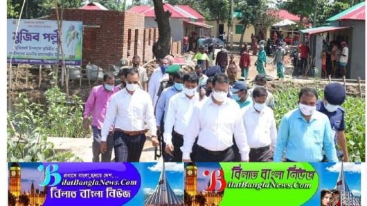 বিশ্বম্ভরপুরে উন্নয়ন প্রকল্প,পরিদর্শনে সিলেট বিভাগীয় কমিশনার মোঃ খলিলুর রহমান