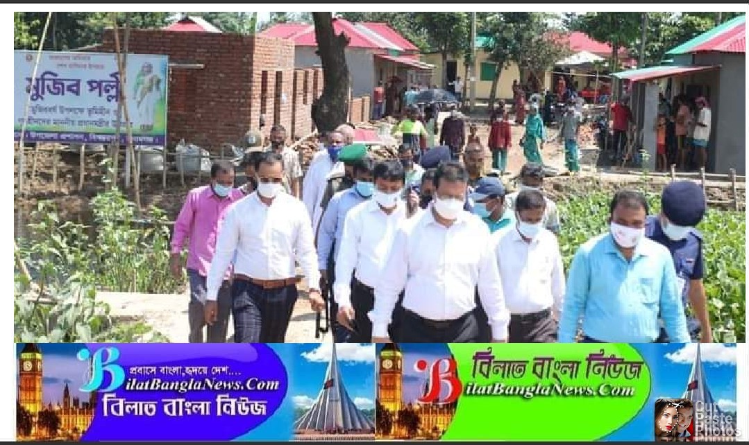 বিশ্বম্ভরপুরে উন্নয়ন প্রকল্প,পরিদর্শনে সিলেট বিভাগীয় কমিশনার মোঃ খলিলুর রহমান