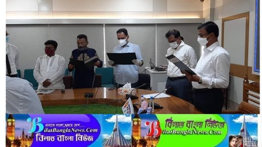 ছাতকের দুই ইউনিয়নের নবনির্বাচিত চেয়ারম্যানদের শপথ গ্রহণ সম্পন্ন