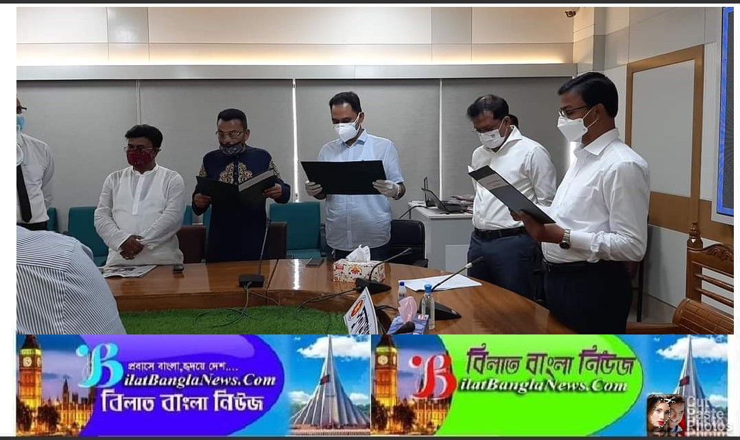 ছাতকের দুই ইউনিয়নের নবনির্বাচিত চেয়ারম্যানদের শপথ গ্রহণ সম্পন্ন