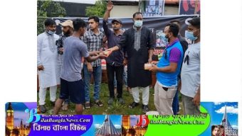 সুনামগঞ্জ জেলা শ্রমিকলীগের উদ্যোগে খাদ্য বিতরণ