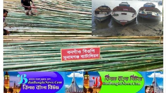 সুনামগঞ্জ সীমান্তে  বিজিবির অভিযান,বিভিন্ন পণ্য আটক