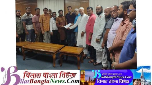 ছাতক – সিলেট রেল যোগাযোগ পুনঃস্হাপনের দাবিতে, ছাতক সোশ্যাল ফোরামের স্মারকলিপি প্রদান