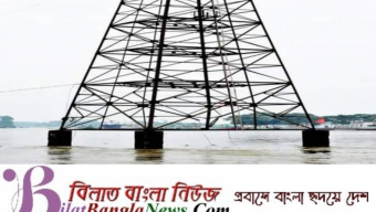 ছাতকে বালু ভর্তি নৌকার ধাক্কায় রোপওয়ের ট্র্যাসালে ভাঙ্গন