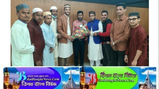 কালারুকা ইউনিয়নে মেম্বার পদে বিজয়ী নানু মিয়াকে তালামীযের শুভেচ্ছো