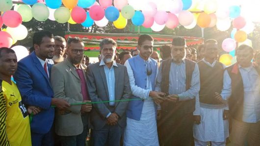 সুনামগঞ্জে মাইজবাড়ি ফুটবল প্রিমিয়ার লীগের উদ্বোধন