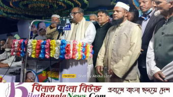 ছাতকের রাধানগর দাখিল মাদরাসায় এমপি মানিককে সংবর্ধনা