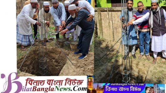 ছাতকে বন্দরগাও ইসলামিয়া দাখিল মাদ্রাসার একাডেমিক ভবনের কাজের উদ্বোধন