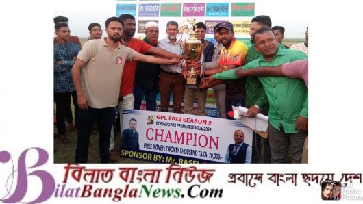 গোবিন্দপুর প্রিমিয়ারলীগ (জেপিএল) সিজন ২ এর ফাইনালে ইলেভেন স্টারকে হারিয়ে লাকি ইলেভেন বিজয়ী