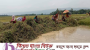 সুনামগঞ্জে বন্যার পানি কিছুটা কমলেও ছাতক দোয়ারাবাজার অবস্থা অপরিবর্তিত,দুর্ভোগ চরমে