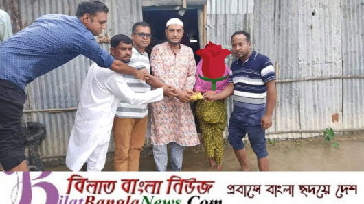 নোয়ারাই ইউনিয়ন আওয়ামিলীগের বন্যা পরিস্থিতি পরিদর্শন ও নগদ আর্থিক সাহায়তা