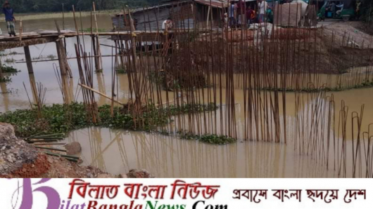 ছাতকে একটি ভাঙা কালভার্টের জন্য লাখো মানুষের দুর্ভোগ: ঠিকাদারী প্রতিষ্ঠানের গাফলতির অভিযোগ