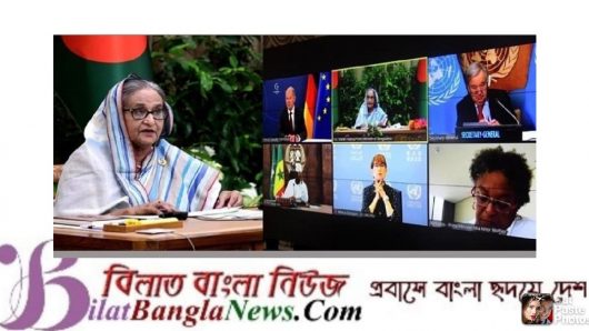 বৈশ্বিক সংকট মোকাবিলায় প্রধানমন্ত্রীর চার দফা প্রস্তাব