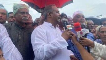 প্রধানমন্ত্রীকে কটুক্তি ও হত্যার হুমকির প্রতিবাদে ছাতক-দোয়ারায় আ’লীগের বিক্ষোভ মিছিল ও প্রতিবাদ সভা