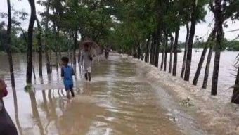 সুনামগঞ্জে গেল বন্যার ক্ষত শুকাতে না শুকাতে ফের বন্যার শঙ্কা