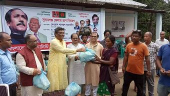 সুনামগঞ্জে বন্যার্ত আদিবাসীদের পাশে বিএইচপি