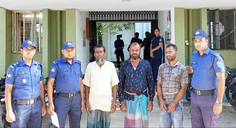 ছাতকে পিয়াইন নদীতে ড্রেজারসহ আটক ৩: কারাগারে প্রেরণ