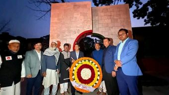 সুনামগঞ্জে শহীদ বুদ্ধিজীবী দিবস- উপলক্ষে পিটিআই বধ্যভূমিতে পুষ্পস্তবক অপর্ণ ও মোমবাতি প্রজ্জ্বলন