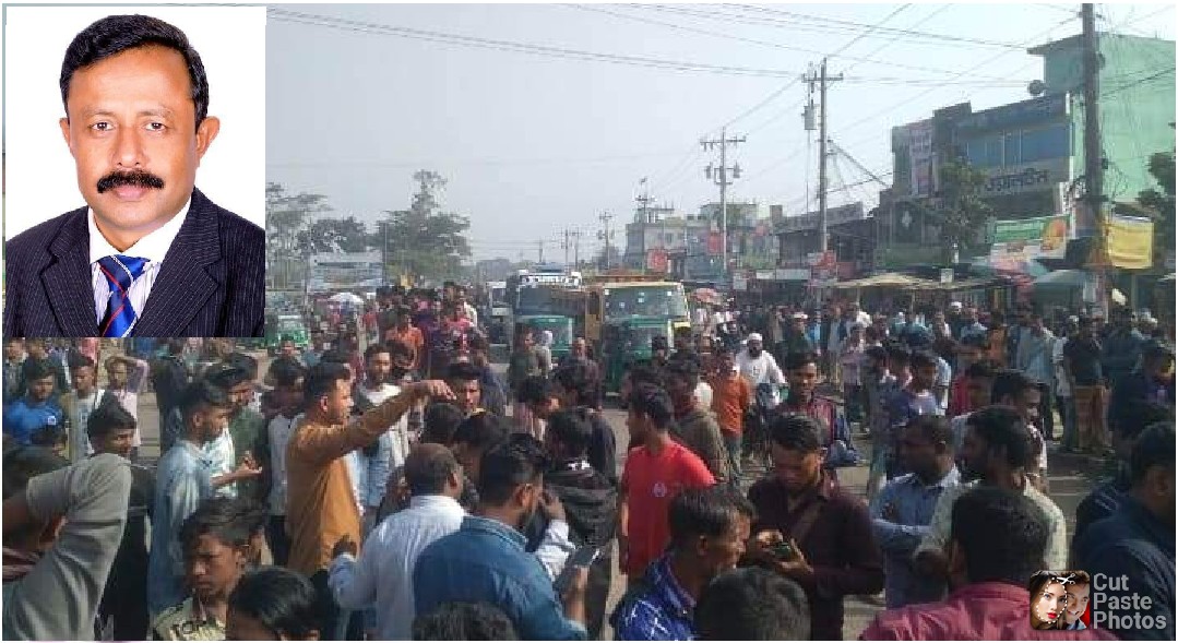 অধ্যক্ষ সুজাত আলীর অপসারণের দাবীতে সিলেট-সুনামগঞ্জ সড়কে ছাত্রলীগের ২ঘন্টা অবোধ,যাত্রীদের ভোগান্তি চরমে