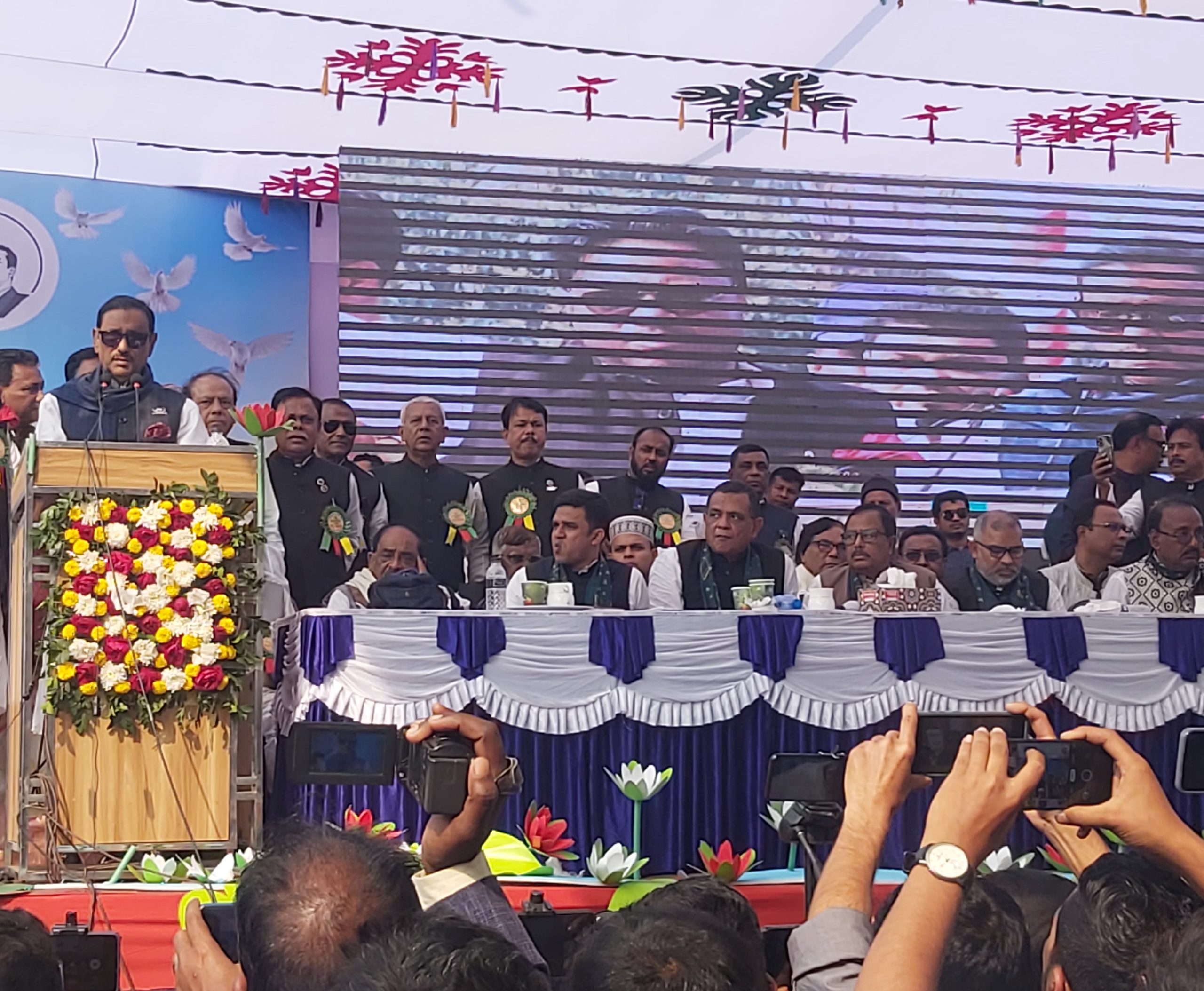 শেখের বেটি ভয় পায়না,ভয় দেখিয়ে লাভ নেই-ওবায়দুল কাদের।