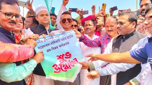 সুনামগঞ্জের তাহিরপুর সীমান্তে আরও একটি বর্ডার হাটের ক্রয় বিক্রয় কার্যক্রম উদ্বোধন