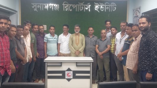 নিউইয়র্ক সুনামগঞ্জ সমিতির সাধারণ সম্পাদক জায়েদ চৌধুরী অপুর সাথে সুনামগঞ্জ রিপোর্টার্স ইউনিটির সৌজন্য সাক্ষাত