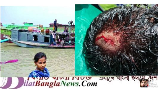 সরকারী রাজস্ব ছাড়াই একটি বালুখেকো চক্র ধোপাজান নদী লুটেপুটে খাচ্ছে
