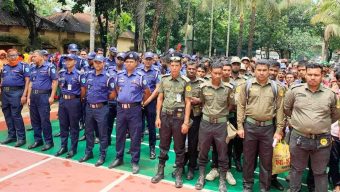 সুনামগঞ্জ জেলায় উপজেলা পরিষদ নির্বাচন উপলক্ষ্যে পুলিশের ব্যাপক নিরাপত্তা ব্যবস্থা গ্রহণ