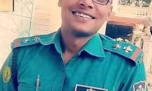 সিলেট সুনামগঞ্জ সড়কে মিনিবাস ও মোটরসাইকেলের সংঘর্ষে পুলিশ অফিসার সুভীর তালুকদার নিহত