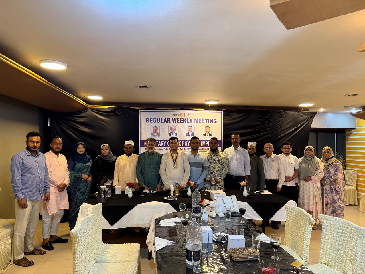রোটারী ক্লাব সিলেট ইম্পেরিয়াল এর সভা ও হ্যান্ড ওভার অনুষ্ঠিত।