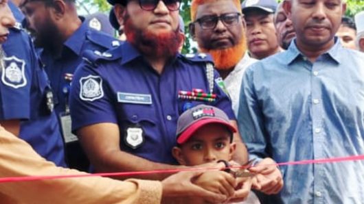 ছাতকের জাউয়াবাজারে হাইওয়ে পুলিশ ক্যাম্প উদ্বোধন