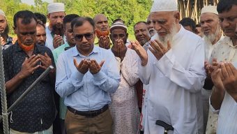 ছাতকে মৎস্যজীবী পুনর্বাসনে মাছ বাজারের ভিত্তিপ্রস্তর স্থাপন