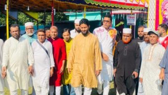 জগন্নাথপুরে পূজা মন্ডপ পরিদর্শন করলেন জামায়াত মনোনীত প্রার্থী ইয়াসিন খান