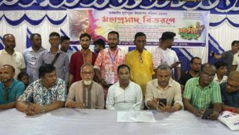 জগন্নাথপুরের বিভিন্ন পূজা মন্ডপ পরিদর্শন করেন বিএনপি নেতা কয়ছর এম আহমেদ