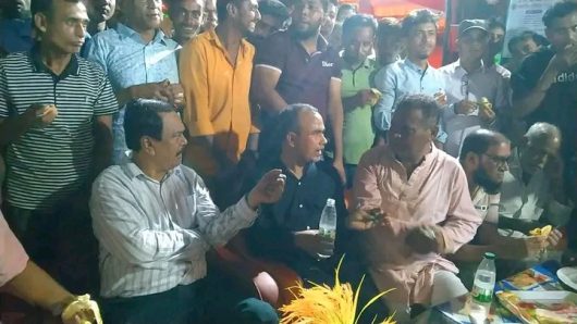 দোয়ারাবাজার উপজেলার বিভিন্ন পূজামণ্ডপ পরিদর্শন করেন — সাবেক এমপি মিলন 