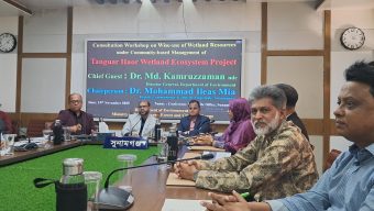 ভবিষৎ প্রজন্মের জন্য টাঙ্গুয়ার হাওরের জীব বৈচিত্র রক্ষা বিষয়ক কর্মশালা অনুষ্ঠিত।