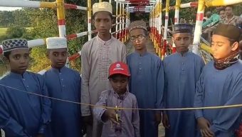 ছাতকে নরসিংপুর–জোরাপানি সড়কে অস্থায়ী সেতু ‘উত্তর সুরমা সেতুবন্ধন’ উদ্বোধন