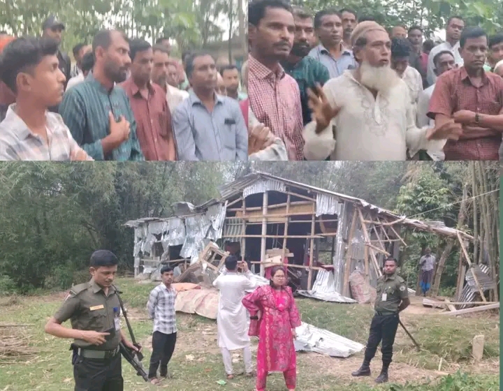 ছাতকে কুর্শি গ্রামে ভাঙচুর হওয়া বাড়ি পরিদর্শনে উপজেলা নির্বাহী কর্মকর্তা ডিপ্লোমেসি চাকমা